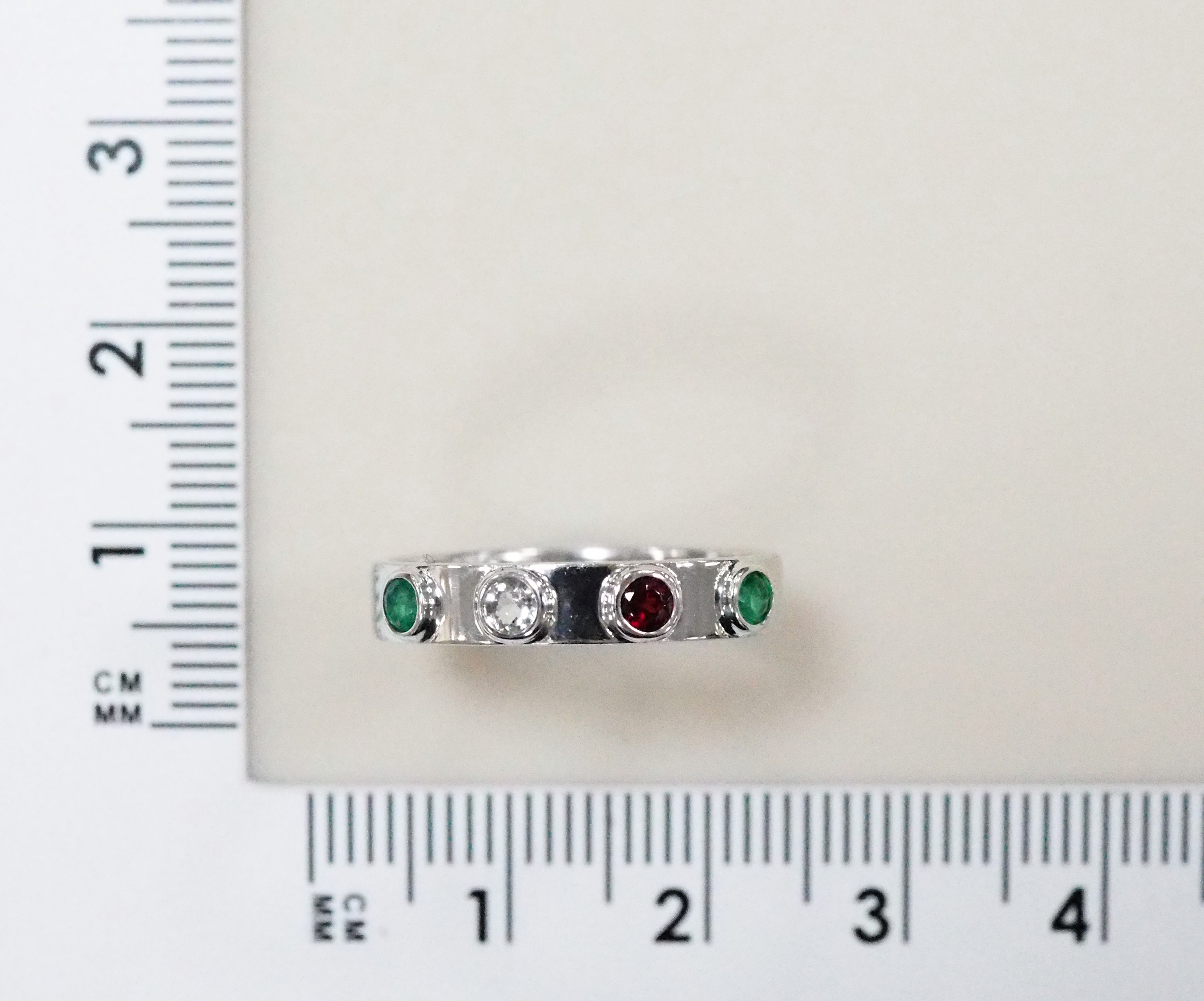 Серебряное кольцо с самоцветами "Кольцо Св.Варвары"